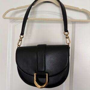 Charles and Keith Gabine Leather Saddle Bag
